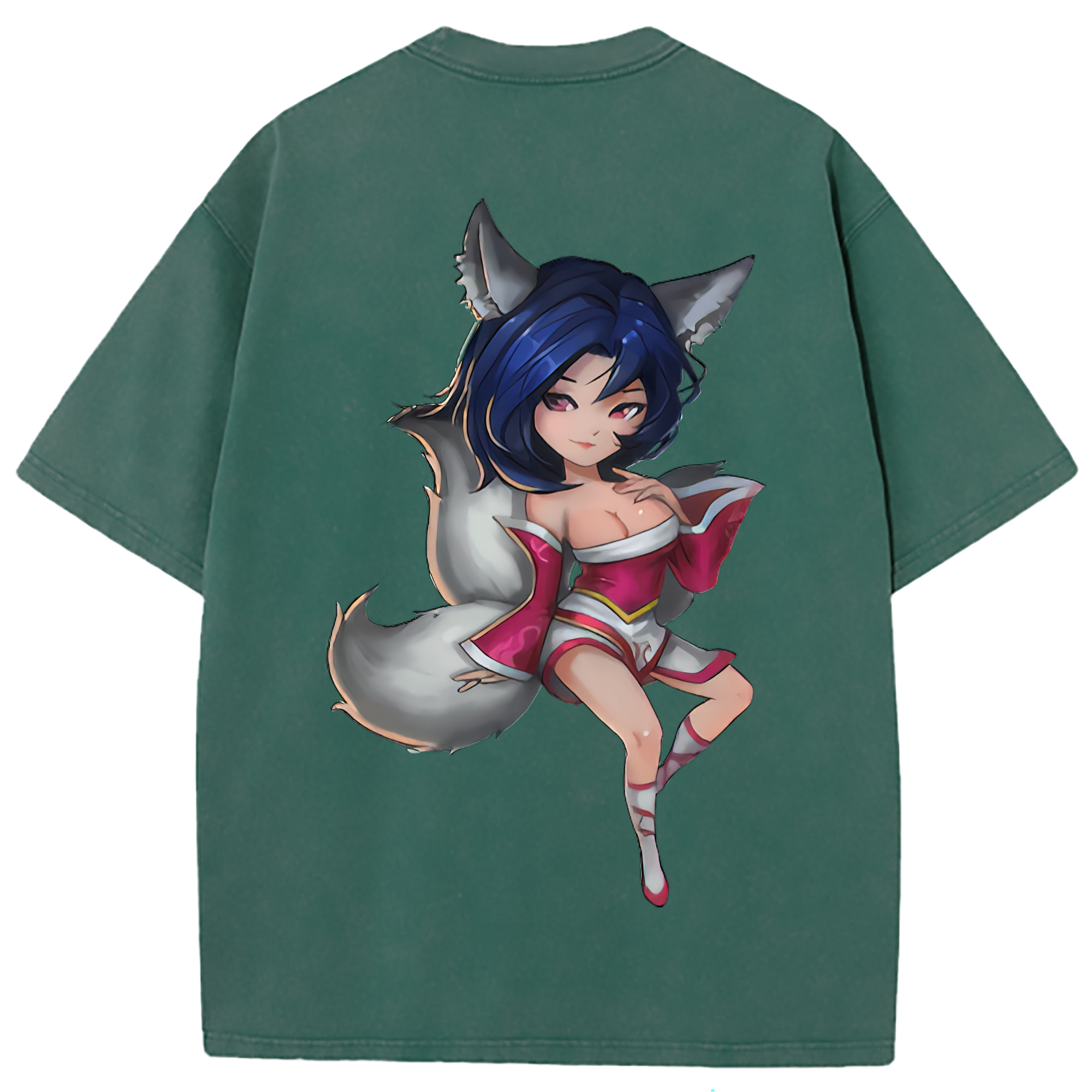 （画像用） リーグ・オブ・レジェンド League of Legends LOL 綿100% ヴィンテージ風 半袖Tシャツ（背面プリント）